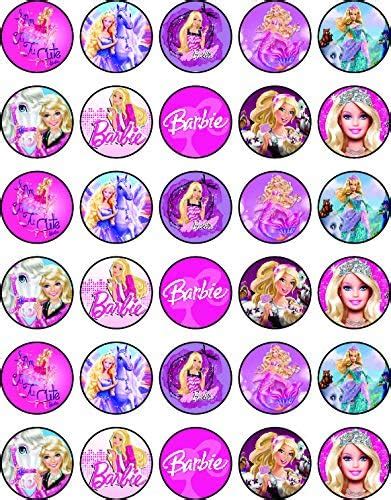 Amazon 30 X Edible Cupcake Toppers Themed Of Barbi Collection Of