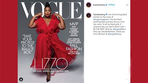 Our Time Has Come Lizzo Makes Waves As Black Plus Size Vogue