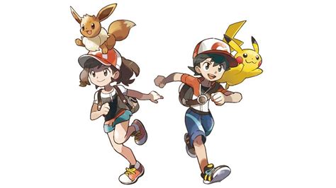 Official Artwork For Let S Go Pikachu And Let S Go Eevee Protagonists R Pokemon