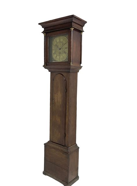 John Fletcher Of Barnsley Mid18th Century 30 Hour Oak Cased Longcase Clock With A Flat