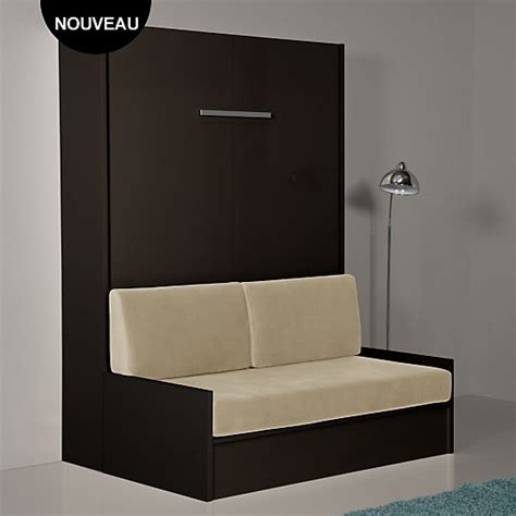 Lit de 2 placesmiliboo lit design deux places 160*200 gris riley. Lit Escamotable avec Banquette Gemini | Lit escamotable, Deco chambre a coucher, Meuble lit