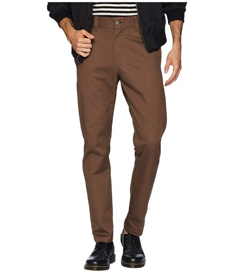 Dickies Cotton 67 Collection Slim Fit Flex Twill Pants In Brown For Men Lyst