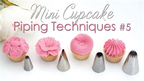Nutella cupcake recipe can be found on javacupcake.com! Mini Cupcake Piping Tip Techniques Tutorial #5 - YouTube