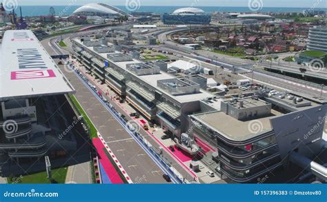 Sochi Russia April 25 2017 Aerial View Of Sochi Autodrom And