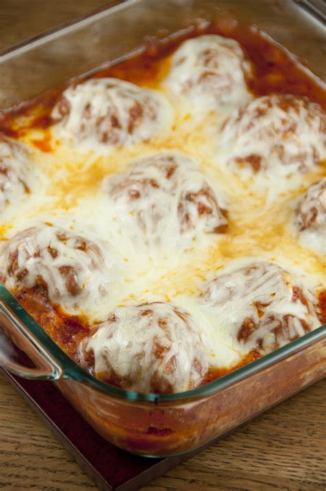 Baked Meatball Parmesan Wishes And Dishes
