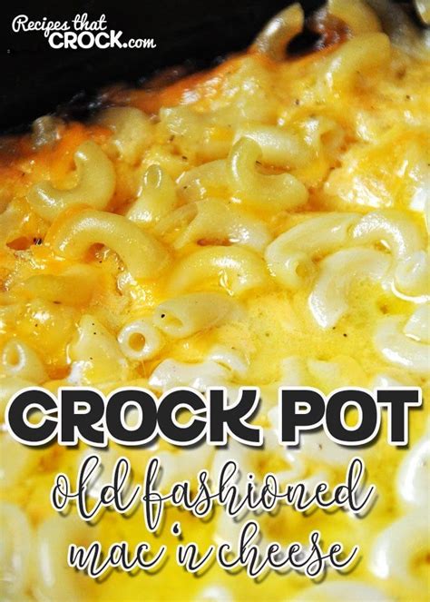 Frozen foods cooking at low. This Old Fashioned Crock Pot Mac 'n Cheese is incredibly ...