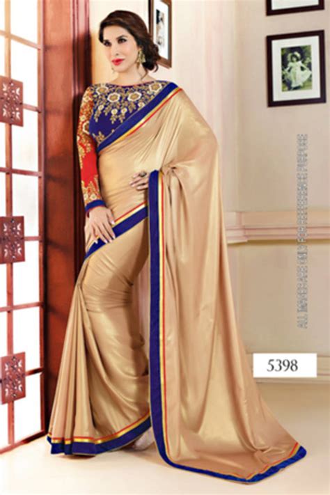 golden embroidered velvet saree with blouse bikaw 530945