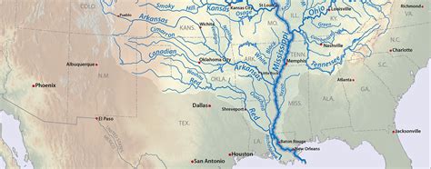 Map Of Mississippi River System