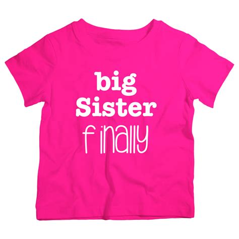 Twinkle Hands Big Sister Finally T Shirt Pink Buy At Best Price From Mumzworld