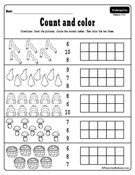 Counting Games For Kindergarten 1 20