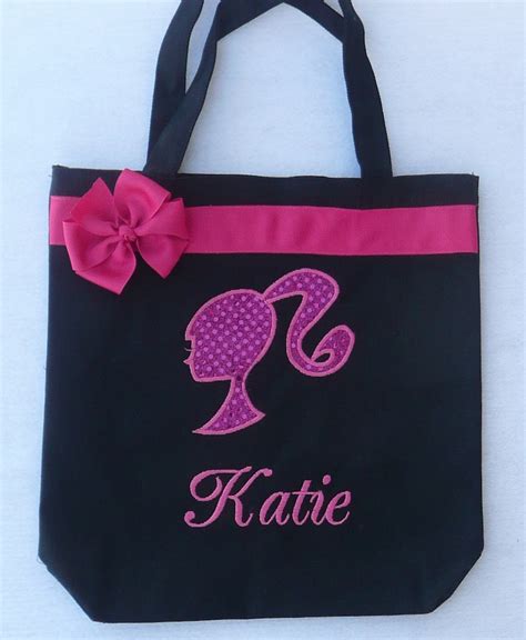 Personalized Tote Bag Personalized Tote Barbie Tote Bag Etsy