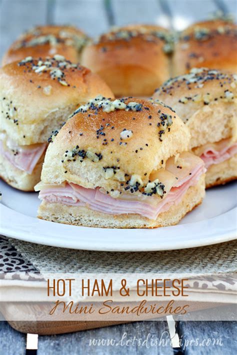 hot ham and cheese mini sandwiches recipe just a pinch recipes