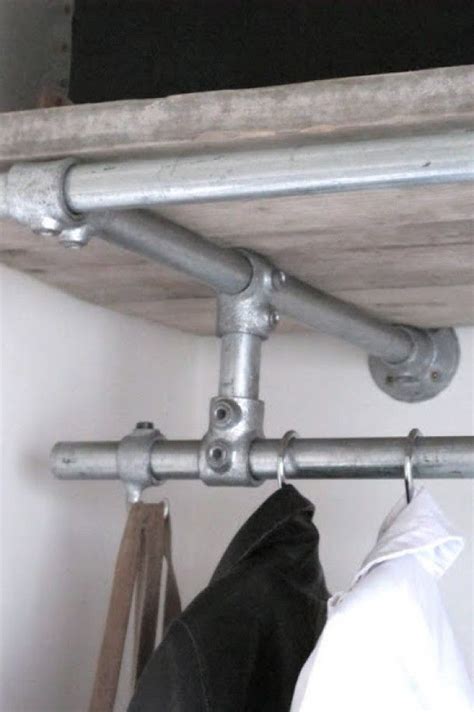 Pull closet rod support down until it snaps onto the front horizontal wire. i tried this three times with three separate pieces and each time the plastic closet rod support piece snapped. Gail Hartzell: Guide Diy pvc shelves