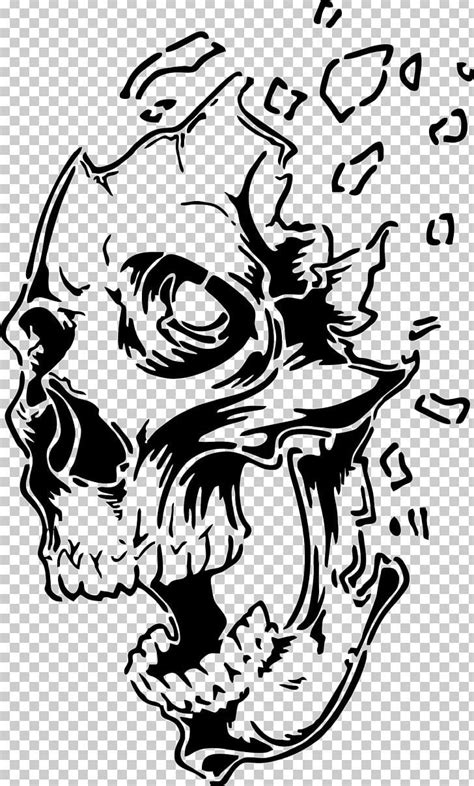 Stencil Airbrush Drawing Skull Art Png Clipart Airbrush Art Artwork