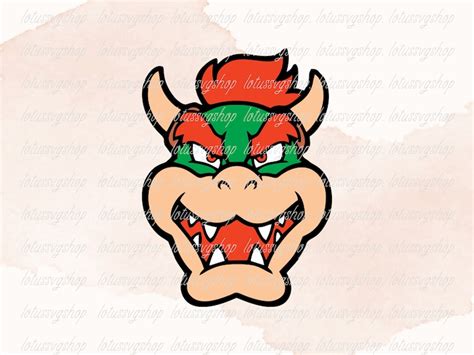 Bowser Head Png Bowser Svg Bowser Bowser Head Cricut Super Mario Svg Bowser Clipart