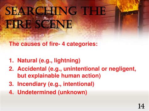 Ppt A Guide To Arson Investigation Powerpoint Presentation Free