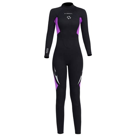 Mm Neoprene Wetsuits Women Scuba Diving Suits For Water Sports Purple