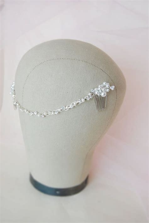 Hochzeit Perlen Haarband Perle Haar Kamm Braut Haar Von Elibre Bridal