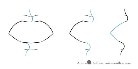 How To Draw Anime Lips Tutorial Animeoutline