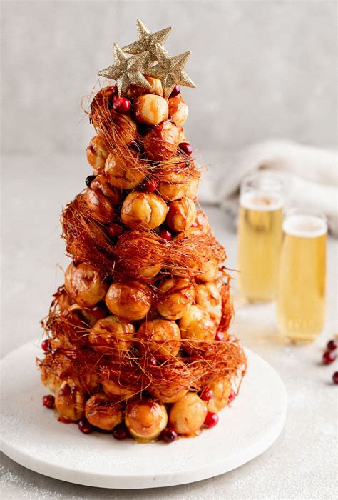 Croquembouche Is A French Dessert Made Of Pastry Cream And Caramel