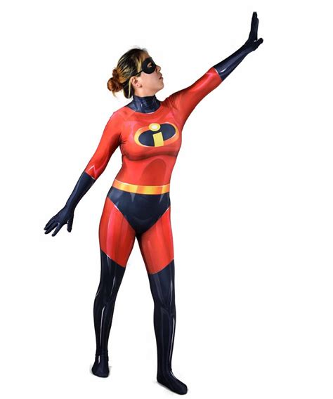 The Incredibles Cosplay Costume Elastigirl Superhero Zentai Bodysuit
