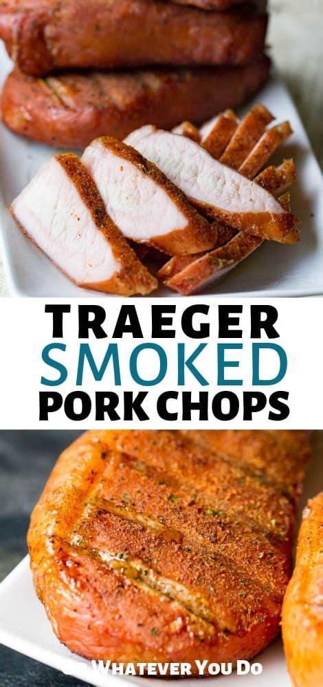 Grill the pork loin for a few minutes on high, or until dark grill marks appear on all sides of the pork. Traeger Smoked Pork Chops | Recipe in 2020 | Smoked pork ...
