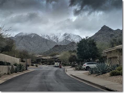 Snow In Scottsdale Photographs Photographers And Photography
