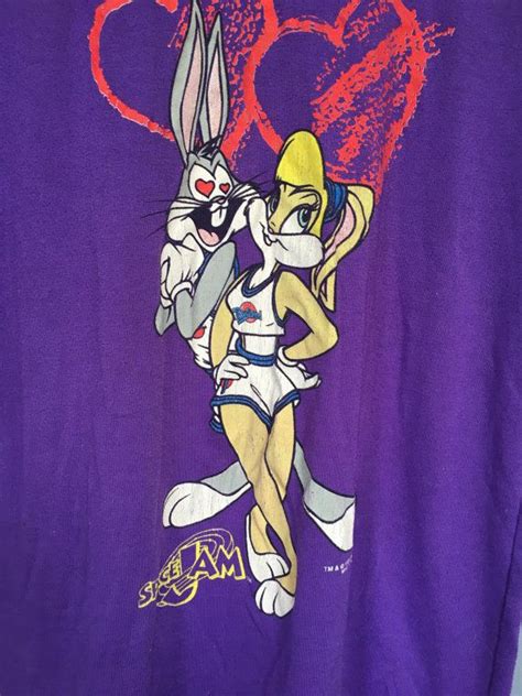 Space Jam Bugs Bunny Lola Bunny Tune Squad Vintage Tee 90s
