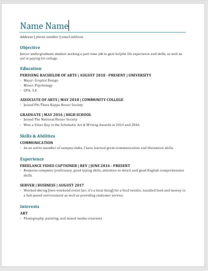 Maybe you would like to learn more about one of these? First time making a resume, any tips for improving this ...