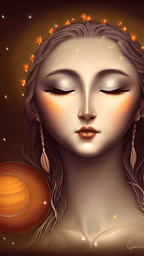 Beautiful Moon Goddess Graphic · Creative Fabrica