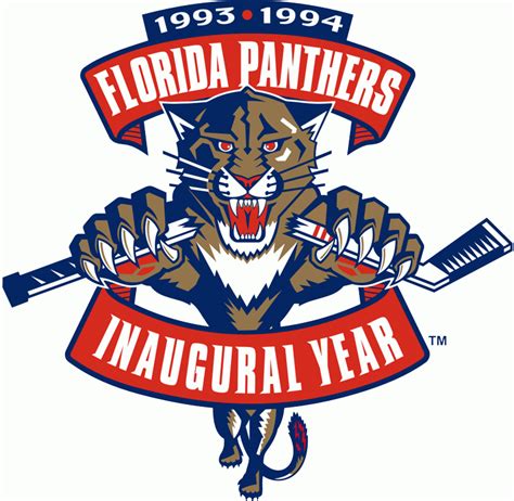 Florida Panthers Logo Anniversary Logo National Hockey League Nhl