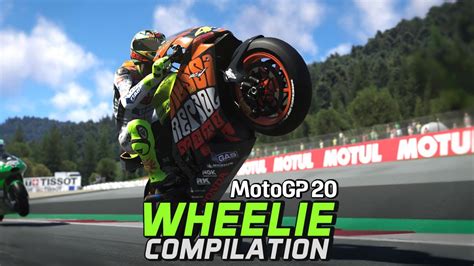 Motogp 20 Wheelie Compilation Pc Gameplay Youtube