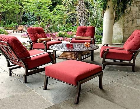 Red Outdoor Chair Cushions Home Furniture Design