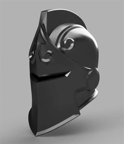 Black Knight From Fortnite 3d Model Obj Stl 1 Knights Helmet Helmet