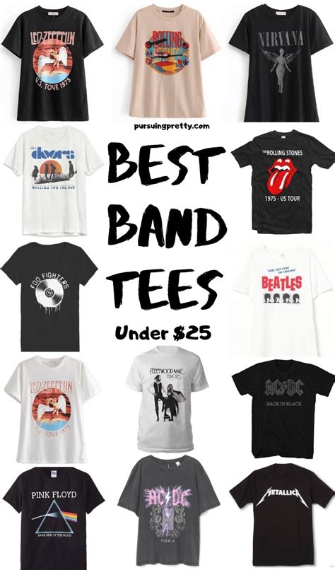 Best Band Tees Under 25 Pursuing Pretty Band Tee Outfits Band