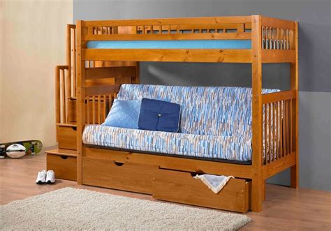 Stairway Bunk Bed Pecan By Innovations