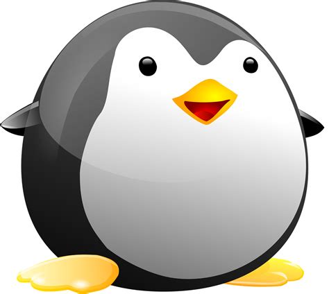 Linux Penguin Black Yellow Png Picpng
