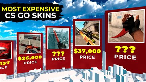 The Most Expensive Cs Go Skins Insane Comparison Results Youtube
