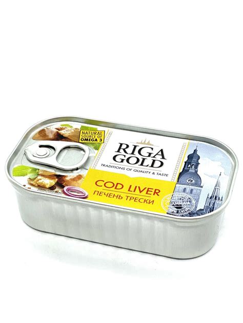 Canned Food Canned Fish Cod Liver Cod Liver In Own Oil 121g
