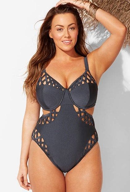 Gabifresh X Swimsuits For All Caves Underwire Swimsuit Nina Dobrev Zipper One Piece Swimsuit