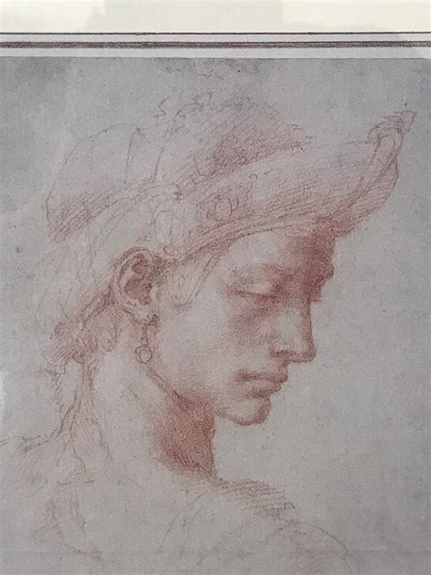 Art Prints Drawings Michelangelo Buonarroti 1476 1564 Ideal Head