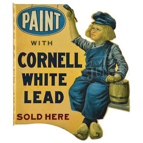 Dutch Boy Paint Die Cut Flange Metal Sign