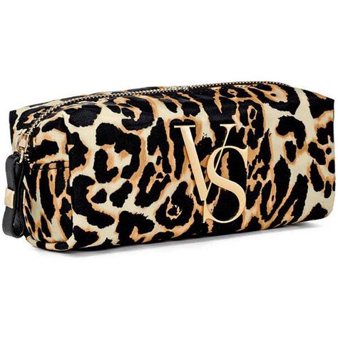 Victorias Secret Leopard Print Cosmetic Case 16 Liked On Polyvore Featuring Beauty Products