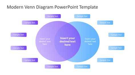 Gradient Venn Diagram For Powerpoint Slidemodel