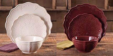 Walmart coyote_sc the pioneer woman. The Pioneer Woman Farmhouse Lace Dinnerware Set of 2 12 ...