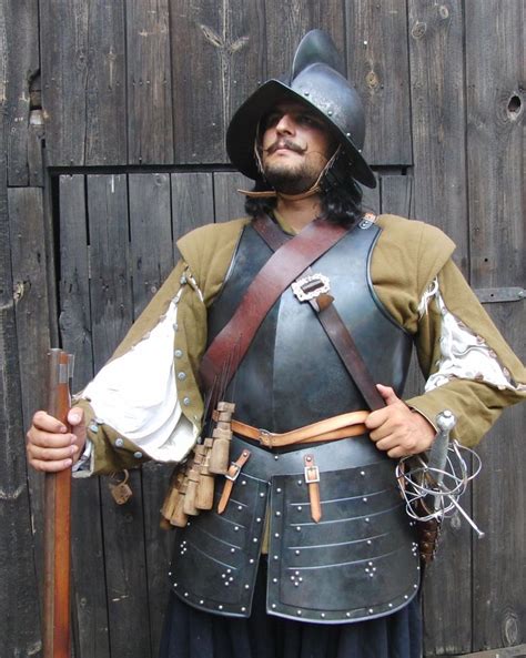 Musketeer In Full Armour Mid 17th Century Century Armor Medieval