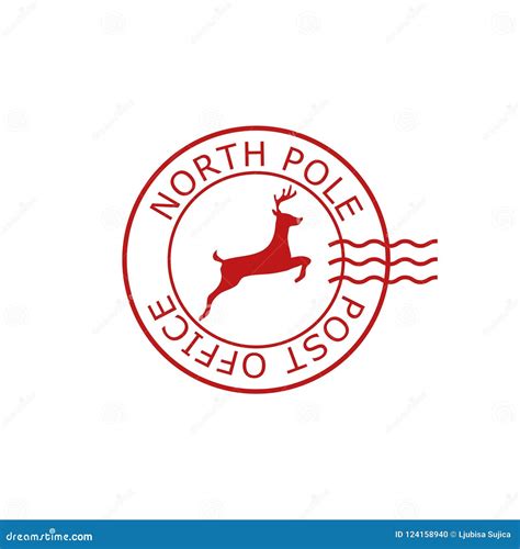 North Pole Post Office Sign Stamp Stock Illustrations 63 North Pole