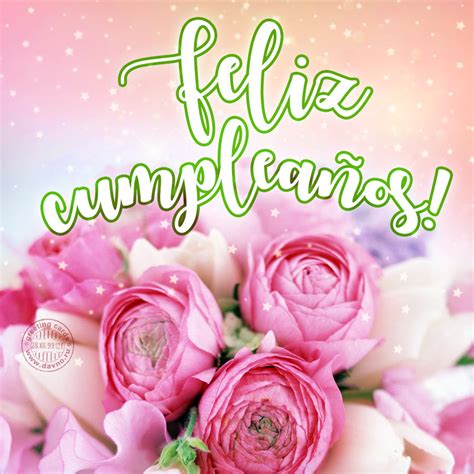 One fun thing to do in a birthday card is to say happy birthday in a different language. Feliz cumpleaños! - Beautiful Happy Birthday Card in Spanish - Download on Davno