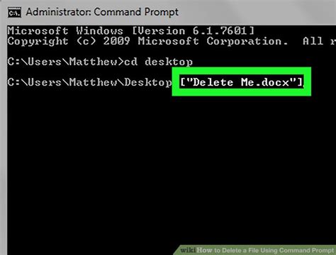 How To Delete A File Using Command Prompt Steps 6110 Hot Sex Picture