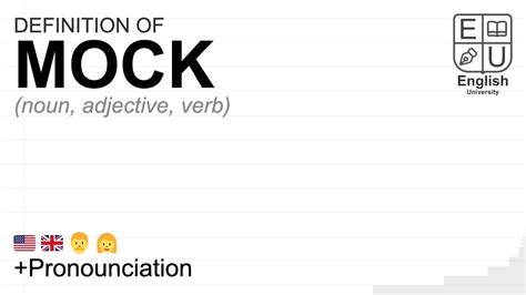 Mock Meaning Definition And Pronunciation What Is Mock How To Say